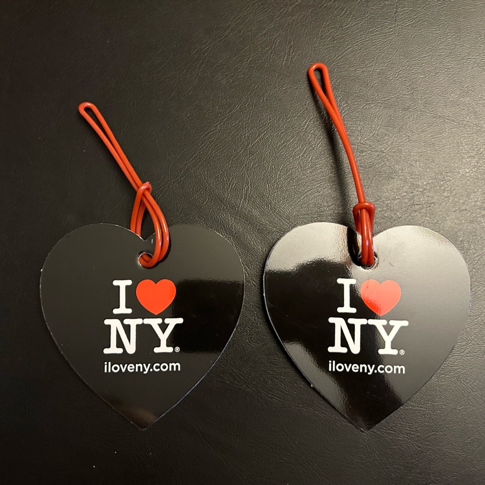 I Love New York Luggage Tags - Pack of 2